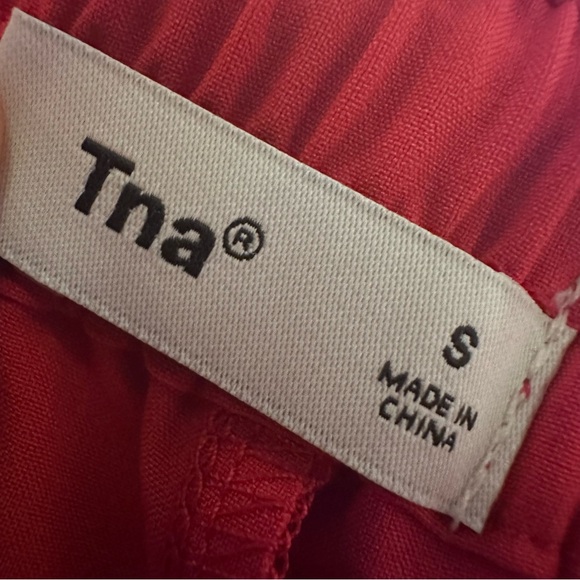 TNA Red Womens Track Pants S Aritzia Old School Thin Track Pants Vintage - Picture 3 of 7